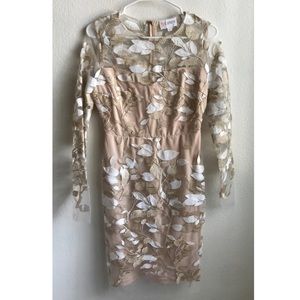 White and Gold Formal Dress